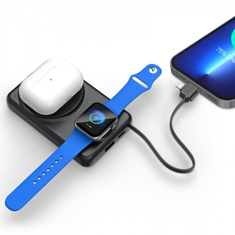 KAYABEYİ 10.000 MAH SİYAH MAGSAFE ve WIRELESS POWERBANK KAYABEYİ 10.000 MAH SİYAH MAGSAFE ve WIRELESS POWERBANK