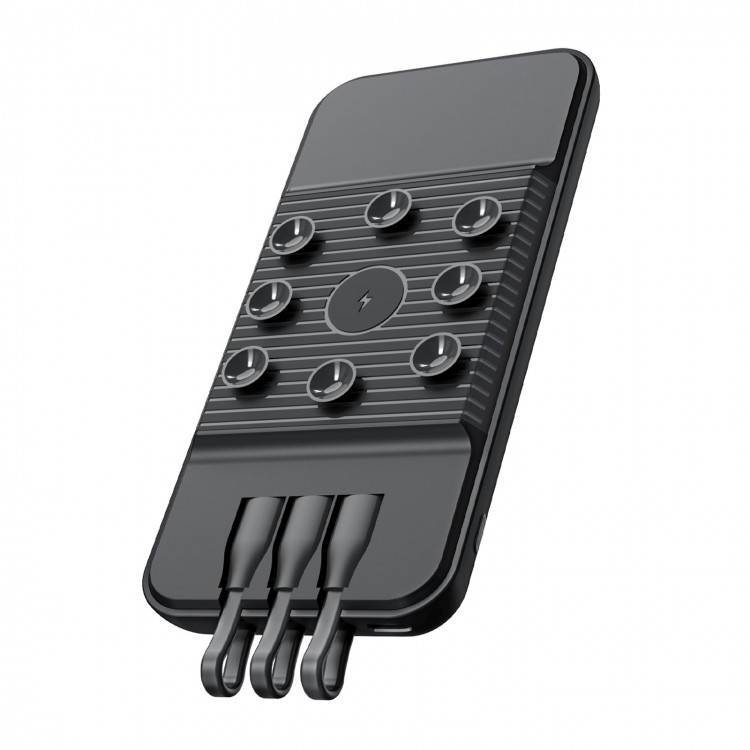 ÇİRİŞ 10.000 MAH SİYAH WIRELESS STANDLI POWERBANK ÇİRİŞ 10.000 MAH SİYAH WIRELESS STANDLI POWERBANK