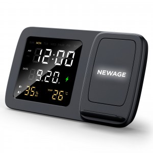 BÜLBÜL MASAÜSTÜ SAAT VE KABLOSUZ ŞARJ STANDI