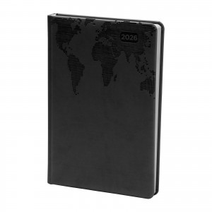 KOCATEPE SİYAH TARİHLİ AJANDA (17X24 CM)