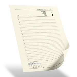 KOCATEPE SİYAH TARİHLİ AJANDA (17X24 CM)