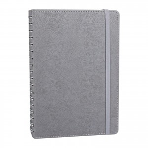 SÖĞÜTÖZÜ GRİ SPİRALLİ TARİHSİZ DEFTER (17X24 CM)