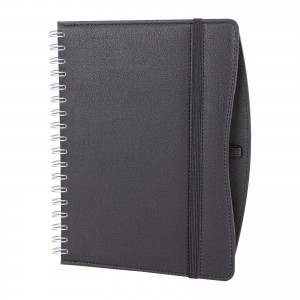 İVEDİK SİYAH SPİRALLİ TARİHLİ AJANDA (17X24 CM)