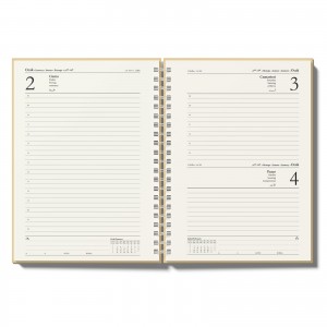 GÖLBAŞI KUŞE MUKAVVA SIVAMA SPİRALLİ AJANDA (20x28CM)