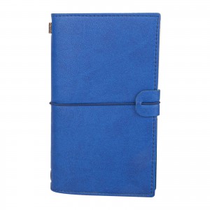 KUĞULU LACİVERT TARİHSİZ DEFTER (11,5X20 CM)