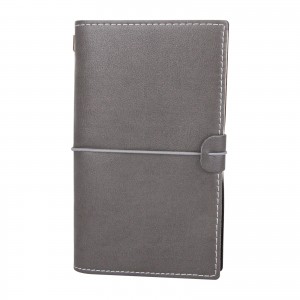 KUĞULU FÜME TARİHSİZ DEFTER (11,5X20 CM)