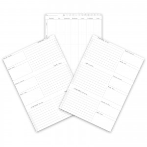 KOLEJ LACİVERT SPİRALLİ HAFTALIK PLANLAYICI (20x28 CM)