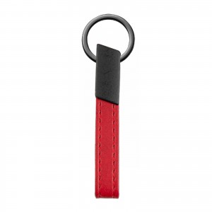 MAÇKA KIRMIZI METAL-DERİ ANAHTARLIK