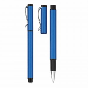 YAPRAKLI LACİVERT ROLLER KALEM