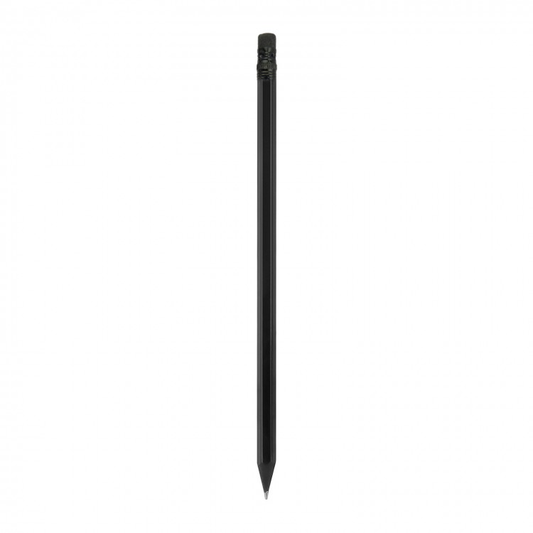 İLİÇ SİYAH KÖŞELİ LATALI SİLGİLİ NATUREL KURŞUN KALEM