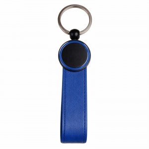 AYDER LACİVERT METAL-DERİ ANAHTARLIK
