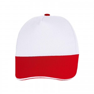 POMELO BEYAZ-KIRMIZI SANDWICH SİPER COTTON ŞAPKA POMELO BEYAZ-KIRMIZI SANDWICH SİPER COTTON ŞAPKA