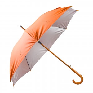 MANGOSTAN TURUNCU AHŞAP SAPLI ŞEMSİYE MANGOSTAN TURUNCU AHŞAP SAPLI ŞEMSİYE