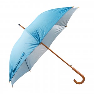 MANGOSTAN TURKUAZ AHŞAP SAPLI ŞEMSİYE MANGOSTAN TURKUAZ AHŞAP SAPLI ŞEMSİYE