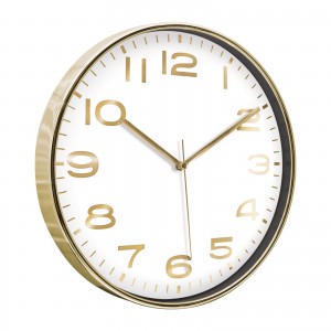 HADES406 ALTIN-BEYAZ METALİZE ÇERÇEVE DUVAR SAATİ(380 MM) HADES406 ALTIN-BEYAZ METALİZE ÇERÇEVE DUVAR SAATİ(380 MM)