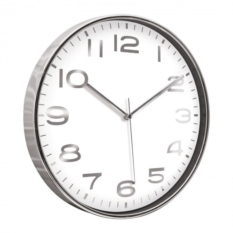 HADES406 BEYAZ-GÜMÜŞ METALİZE ÇERÇEVE DUVAR SAATİ(380 MM) HADES406 BEYAZ-GÜMÜŞ METALİZE ÇERÇEVE DUVAR SAATİ(380 MM)