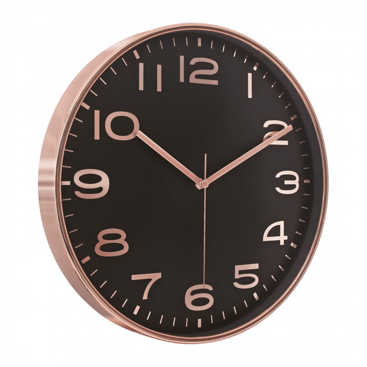 HADES406 SİYAH-BAKIR METALİZE ÇERÇEVE DUVAR SAATİ(380 MM) HADES406 SİYAH-BAKIR METALİZE ÇERÇEVE DUVAR SAATİ(380 MM)
