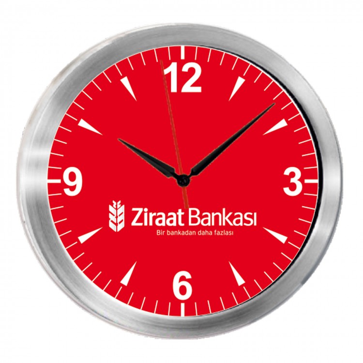 TRİTON091 GÜMÜŞ METAL KASA DUVAR SAATİ (350 MM) TRİTON091 GÜMÜŞ METAL KASA DUVAR SAATİ (350 MM)