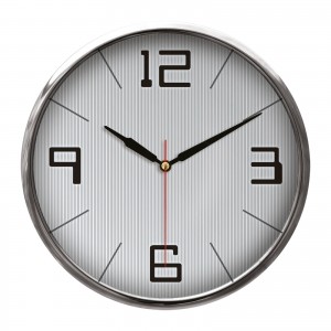 THOR707 GÜMÜŞ METAL ÇERÇEVE DUVAR SAATİ (320MM) THOR707 GÜMÜŞ METAL ÇERÇEVE DUVAR SAATİ (320MM)