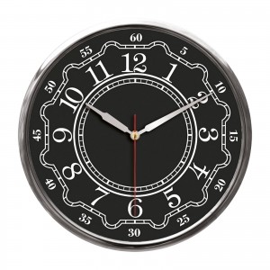 THOR707 SİYAH-GÜMÜŞ METAL ÇERÇEVE DUVAR SAATİ (320MM) THOR707 SİYAH-GÜMÜŞ METAL ÇERÇEVE DUVAR SAATİ (320MM)