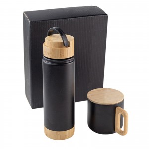 SERENLİ SİYAH 550 ML TERMOS KUPA SETİ SERENLİ SİYAH 550 ML TERMOS KUPA SETİ