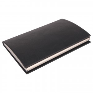 RAYİHA SİYAH DERİ KARTVİZİTLİK