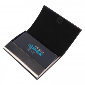 RAYİHA SİYAH DERİ KARTVİZİTLİK