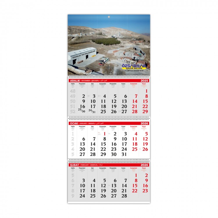 ALA-02 3 PARÇA SPİRALLİ GEMİCİ TAKVİMİ ALA-02 3 PARÇA SPİRALLİ GEMİCİ TAKVİMİ
