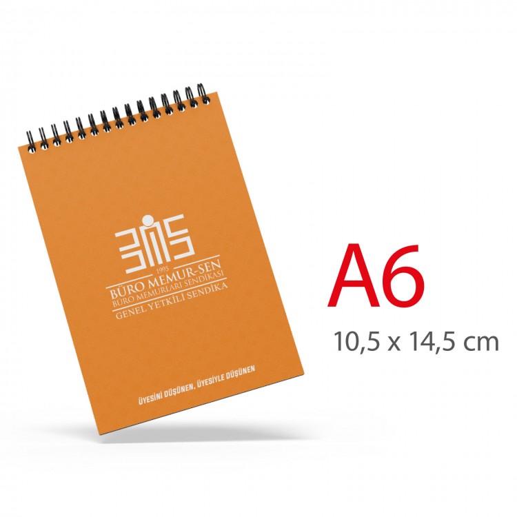ALA-31 A6 KARTON KAPAKLI SPİRALLİ BLOKNOT ALA-31 A6 KARTON KAPAKLI SPİRALLİ BLOKNOT