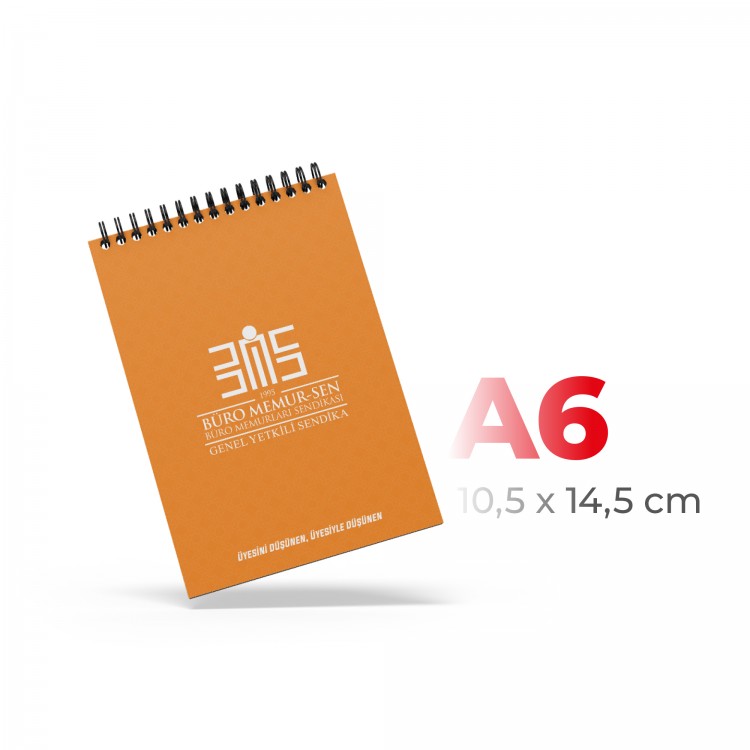 ALA-31 A6 KARTON KAPAKLI SPİRALLİ BLOKNOT ALA-31 A6 KARTON KAPAKLI SPİRALLİ BLOKNOT