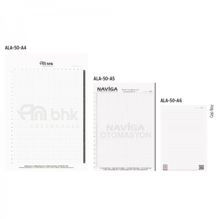 ALA-50 A4 TUTKALLI BLOKNOT ALA-50 A4 TUTKALLI BLOKNOT