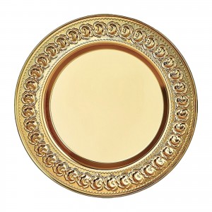 AYT-02 ALTIN YALDIZ İŞLEMELİ PLAKET TABAK AYT-02 ALTIN YALDIZ İŞLEMELİ PLAKET TABAK